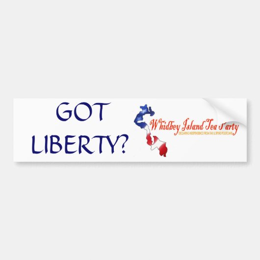 logo, GOT LIBERTY? Bumpersticker (Voorkant)