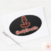 Logo GothCruise Sticker ovale (Enveloppe)