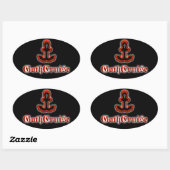 Logo GothCruise Sticker ovale (Feuille)