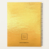 Logo gouden monogram initialen bedrijf 2027 planner (Achterkant)