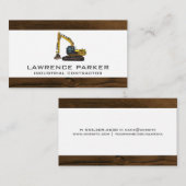 Logo graafmachine bouwvoertuig visitekaartje (Voorkant / Achterkant)