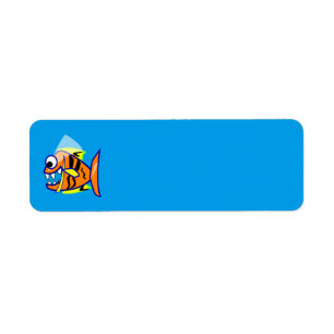 LOGO GRAPHI VAN HET ZEE VAN DE VISSEN VAN DE ETIKET