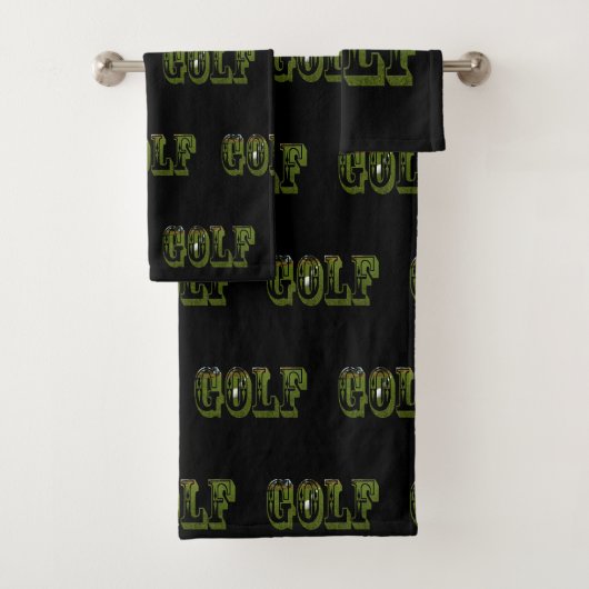 Logo Green Golf Picture Sur Noir, (En situation)