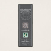 Logo Gris Auteur Matériel promotionnel Signets (Dos)