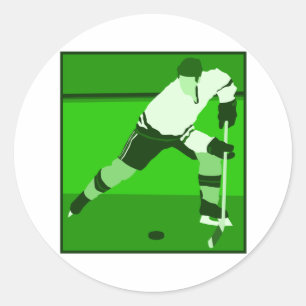 Logo - groene ijskap ronde sticker