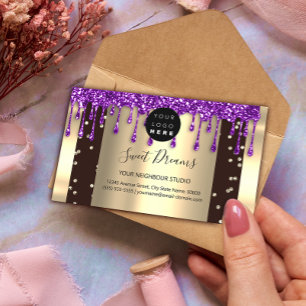 Logo Hair Makeup Nails Drift SPA QR Code Drives Visitekaartje