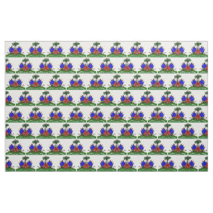 Logo haïtien de tissu de drapeau