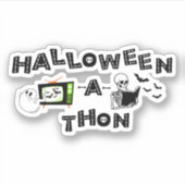 Logo Halloweenathon avec Sticker Skele (Devant)