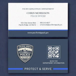 Logo handhavings QR-code politieagent Visitekaartje