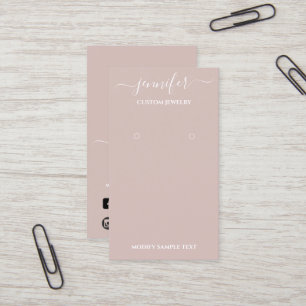 Logo Handmade Jewelry Kaart Smoky Roos Visitekaartje