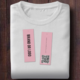 Logo Hang Tag Vêtements Étiquette Swing QR Code