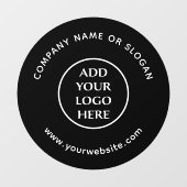 Logo hier zakelijk professioneel bedrijf raamsticker (Vel)