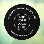 Logo hier zakelijk professioneel bedrijf raamsticker (Vel 3)