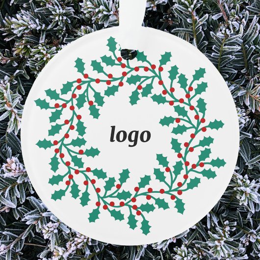 Logo Holly Wreath Business