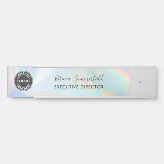 Logo Holografische Executive Manager toevoegen Deurbordje (Voorkant)