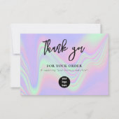 Logo Holographique du Merci d'affaires Médias soci (Devant)