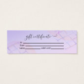 Logo holographique moderne et élégant (Dos)