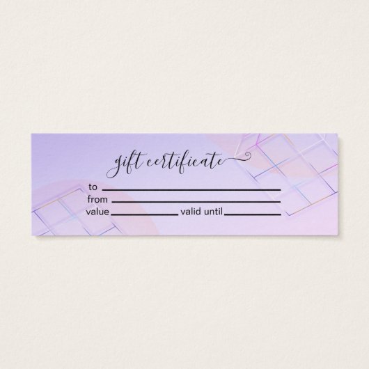 Logo holographique moderne et élégant (Dos)