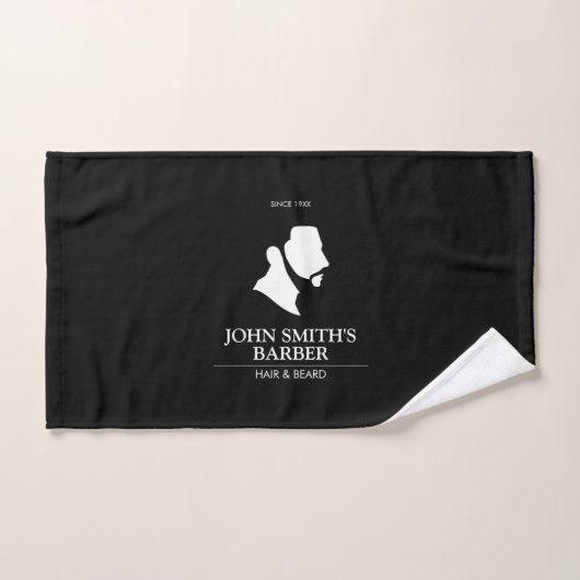 Logo Homme Avec Barbe (Serviette à main)