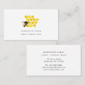 Logo honingbijenboerderij Zakkaart Visitekaartje (Voorkant / Achterkant)