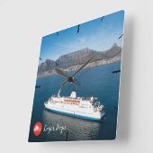 Logo Hope in Kaapstad Vierkante Klok (Hoek)