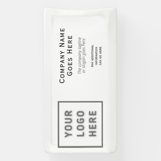 Logo, horizontale , kleine Sjabloon Spandoek (Verticaal)