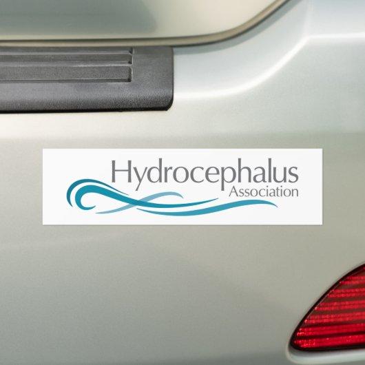 Logo Hydrocephalus Association Bumpersticker (Op auto)