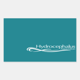 Logo Hydrocephalus Association Rechthoekige Sticker