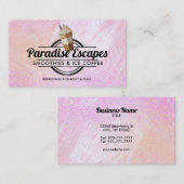 Logo Ice Coffee personnalisable cartes de visite (Devant / Derrière)