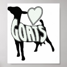 LOGO ICON POSTER HART LOVE GOATS