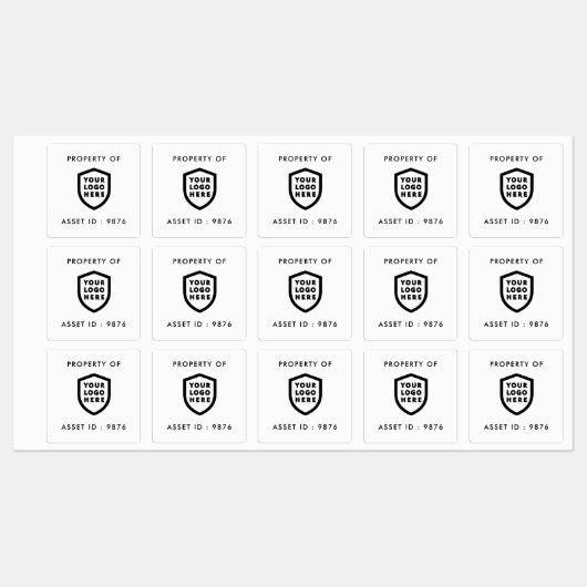 LOGO ID | Eigendom van het bedrijf Labels (Vel)