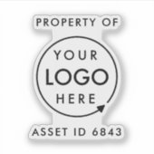 LOGO ID | Eigendom van het bedrijf Sticker (Voorkant)