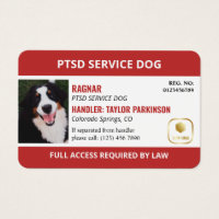 Logo & ID photo Red White Service Chien