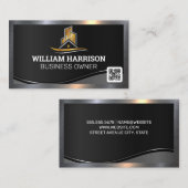 Logo immobilier | Carte de visite de code QR (Devant / Derrière)