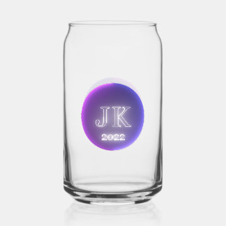 Logo imprimé en verre Can JK 2022 rose violet