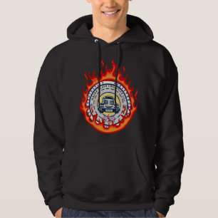 Logo in brand hoodie