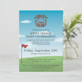 Logo Invitation Tournoi de Ligue de Golf Masculin (Debout devant)