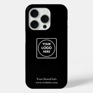 Logo iPhone hoesje   Black Minimalist Business