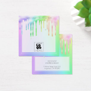 Logo Iridescent Slime Drivers die Kaart voor beeld