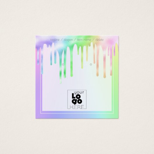 Logo Iridescente Slime Drivers Earring Display Car (Devant)