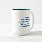 Logo IVH Mug à deux tons - Hunter Green (Devant droit)