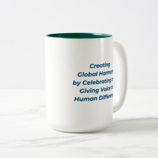 Logo IVH Mug à deux tons - Hunter Green (Devant droit)