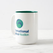 Logo IVH Mug à deux tons - Hunter Green (Devant gauche)