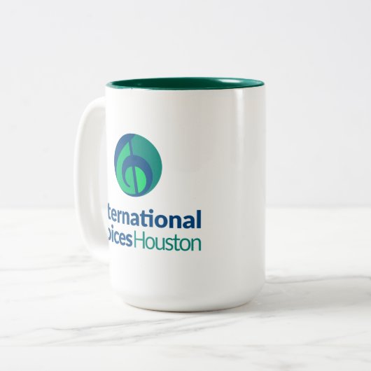 Logo IVH Mug à deux tons - Hunter Green (Devant gauche)