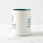 Logo IVH Mug à deux tons - Hunter Green (Centre)