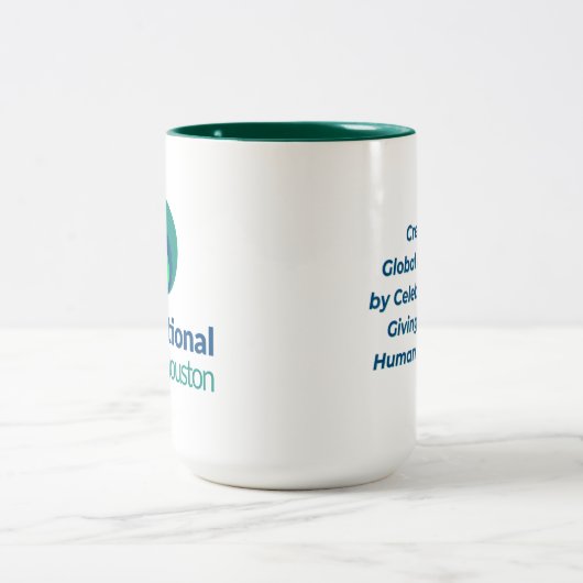 Logo IVH Mug à deux tons - Hunter Green (Centre)