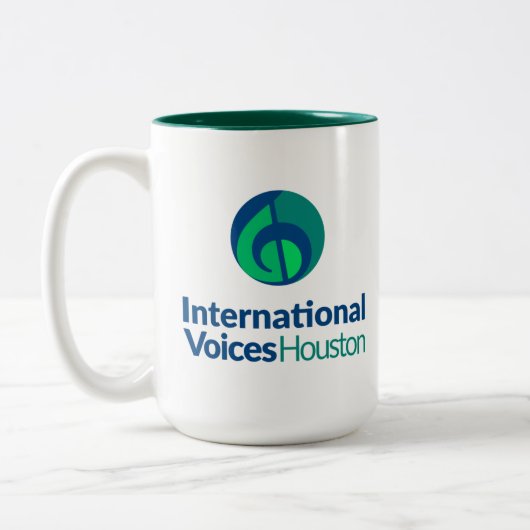 Logo IVH Mug à deux tons - Hunter Green (Gauche)