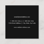 Logo Jet d'aviation - Carte de visite Faux Gold Fo (Dos)