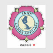 Logo JLA autocollant vinyle HS 4" (Feuille)