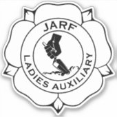 Logo JLA sticker vinyle BW 4" (Devant)